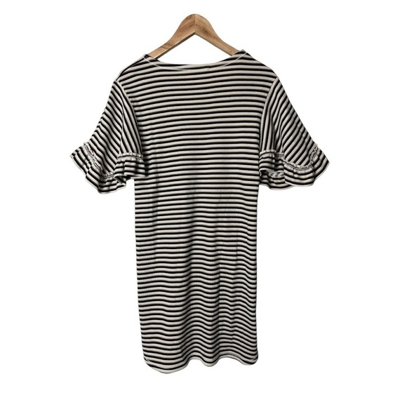 See by Chloe Striped Flutter Sleeve Jersey Dress XS - Picture 5 of 9